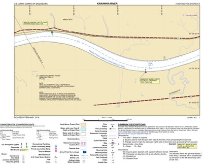 US Army Corps of Engineers Kanawha River Chart 7 (Mile 14.4-16.6) - Arbuckle digital map