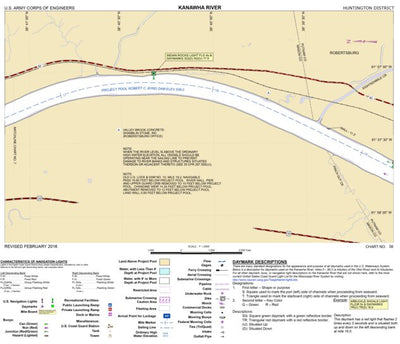 US Army Corps of Engineers Kanawha River Chart 8 (Mile 16.6-19.2) - Eighteen Mile Creek digital map