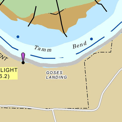 US Army Corps of Engineers Lower Mississippi Chart 13 - River Mile 823.1 to 801.5 digital map