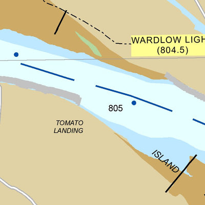 US Army Corps of Engineers Lower Mississippi Chart 14 - River Mile 815.2 to 797.8 digital map