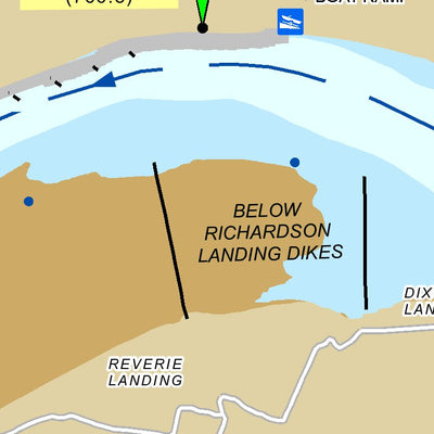 US Army Corps of Engineers Lower Mississippi Chart 18 - River Mile 768.9 to 760.6 digital map