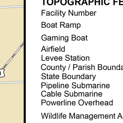 US Army Corps of Engineers Lower Mississippi Chart 22 - River Mile 734.5 to 722.6 digital map