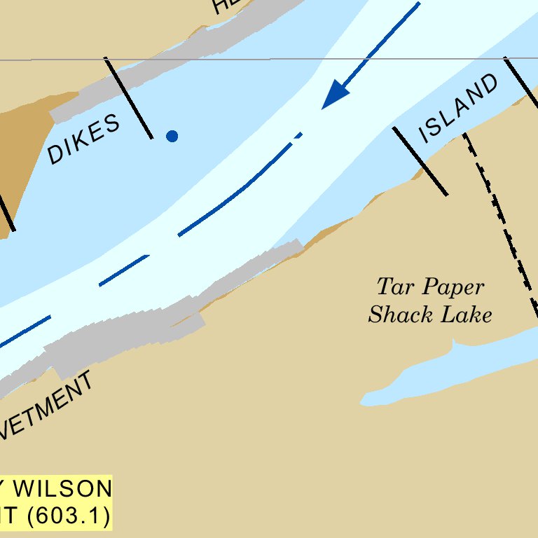 Lower Mississippi Chart 34 - River Mile 607.0 to 594.7 Map by US Army ...