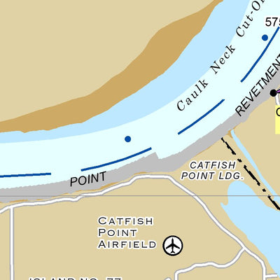 US Army Corps of Engineers Lower Mississippi Chart 37 - River Mile 578.7 to 564.1 digital map