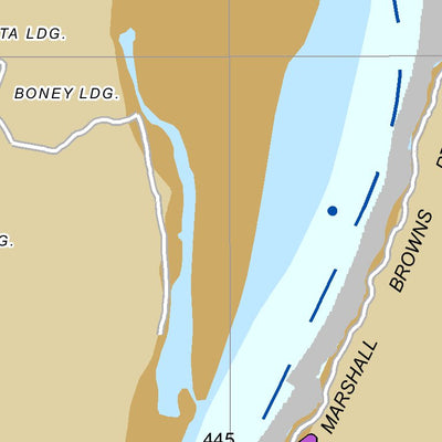 US Army Corps of Engineers Lower Mississippi Chart 51 - River Mile 452.9 to 441.1 digital map