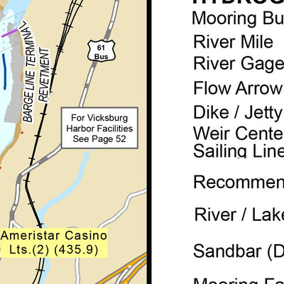 US Army Corps of Engineers Lower Mississippi Chart 53 - River Mile 443.1 to 428.0 digital map