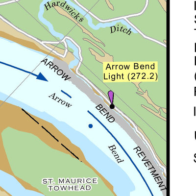 US Army Corps of Engineers Lower Mississippi Chart 70 - River Mile 284.6 to 270.8 digital map