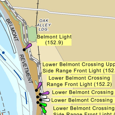 US Army Corps of Engineers Lower Mississippi Chart 79 - River Mile 161.7 to 148.0 digital map