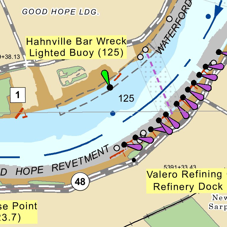 lower mississippi river mile marker map