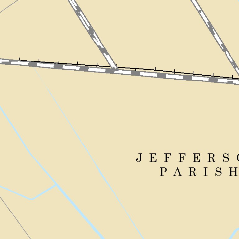 Giww Route Lower Mississippi Chart 85 - River Mile GIWW 0 to 6 Algiers Canal 0 to ...