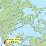 US Army Corps of Engineers Lower Mississippi Chart 92 - River Mile 25.5 to 13.9 digital map