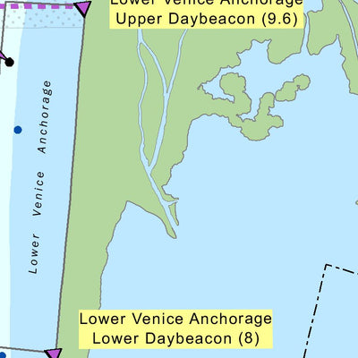 US Army Corps of Engineers Lower Mississippi Chart 93 - River Mile 13.9 to 4.1 digital map