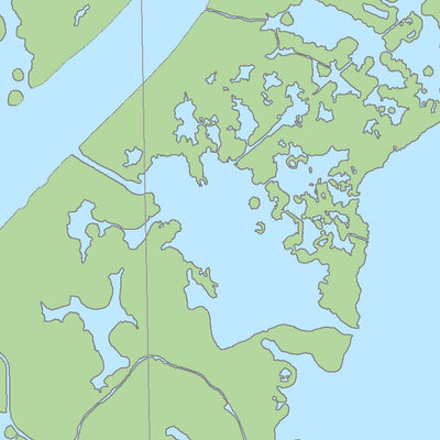 US Army Corps of Engineers Lower Mississippi Chart 96 - Main Pass digital map