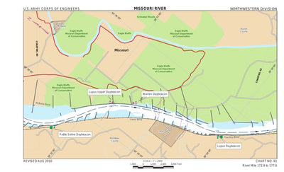 US Army Corps of Engineers Lower Missouri, River Mile 172.9 to 177.6 digital map