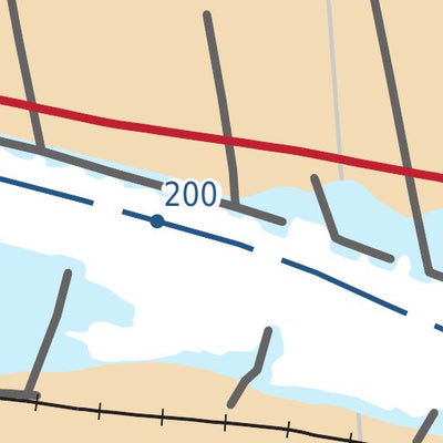 US Army Corps of Engineers Lower Missouri, River Mile 197.8 to 202.5 digital map