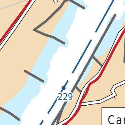 US Army Corps of Engineers Lower Missouri, River Mile 224.7 to 233.5 digital map