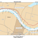 US Army Corps of Engineers Lower Missouri, River Mile 321 to 326.8 digital map