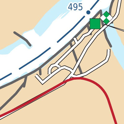 US Army Corps of Engineers Lower Missouri, River Mile 492 to 497.6 digital map