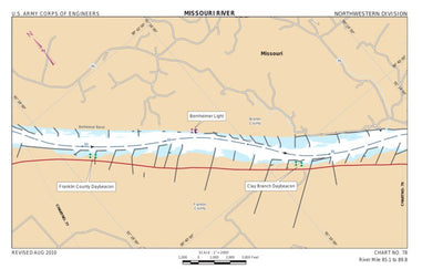 US Army Corps of Engineers Lower Missouri, River Mile 85.1 to 89.8 digital map