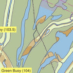 US Army Corps of Engineers - New Orleans Chart 26 - Grand Lake (Sixmile Lake) at Atchafalaya Basin Main Channel River Miles 100.3 to 106.3 digital map