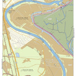 US Army Corps of Engineers - New Orleans Chart 36 - Lower Atchafalaya River at Berwick Lock River Miles 119.3 to 120.4 digital map