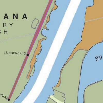 US Army Corps of Engineers - New Orleans Chart 41 - Lower Atchafalaya River Miles digital map