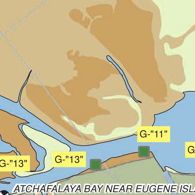 US Army Corps of Engineers - New Orleans Chart 43 - Lower Atchafalaya River Miles 138.9 to 145.1 digital map