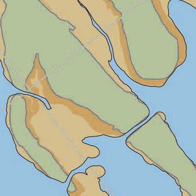 US Army Corps of Engineers - New Orleans Chart 44 - Lower Atchafalaya River Miles 144.6 to 150.2 digital map