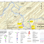 US Army Corps of Engineers Tennessee River Chart 108 - Clinch River; Grassy Creek; Jones Island; Brashear Island digital map
