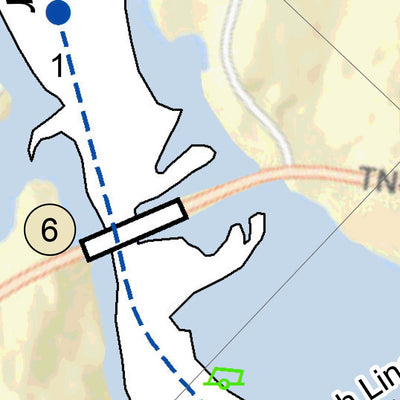 US Army Corps of Engineers Tennessee River Chart 115 - Tellico River digital map