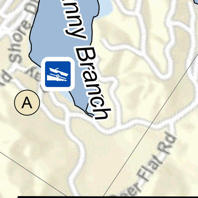 US Army Corps of Engineers Tennessee River Chart 12 - Standing Rock Crk; Short Crk; Leatherwood Crk; Granny Branch; Robbins Crk digital map