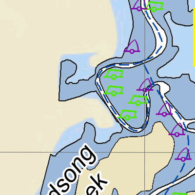 US Army Corps of Engineers Tennessee River Chart 17 - Johnsville, TN and Birdsong Creek digital map