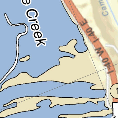 US Army Corps of Engineers Tennessee River Chart 19 - Blue Creek digital map