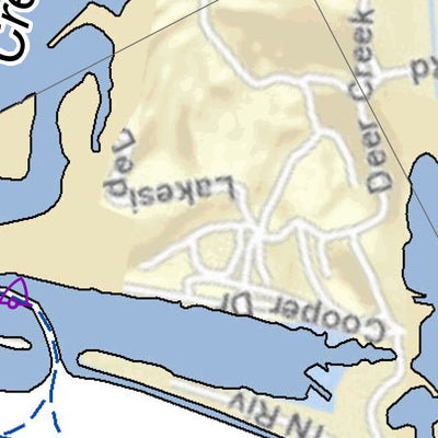 US Army Corps of Engineers Tennessee River Chart 20 - Denson Island and Landing digital map