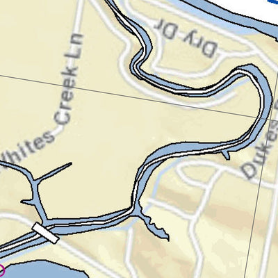 US Army Corps of Engineers Tennessee River Chart 23 - Cedar Creek digital map