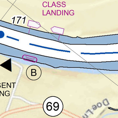 US Army Corps of Engineers Tennessee River Chart 26 - Swallow Bluff Island & Saltillo, TN digital map