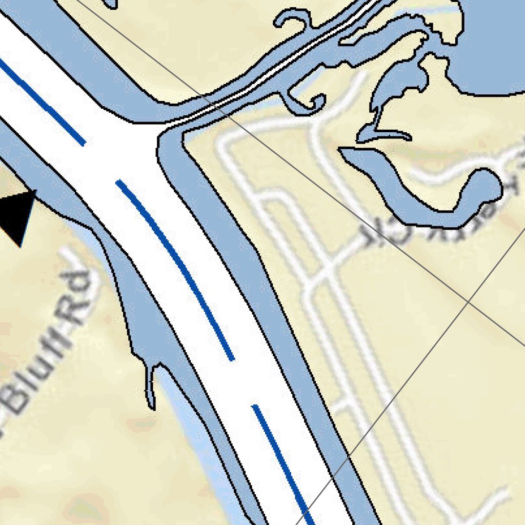 Tennessee River Chart 26 Swallow Bluff Island & Saltillo, TN Map by