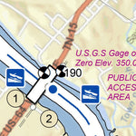 US Army Corps of Engineers Tennessee River Chart 28 - Savannah, TN & Wolf Island digital map