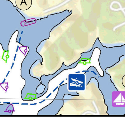 US Army Corps of Engineers Tennessee River Chart 31 - Tennessee & Alabama State Line digital map