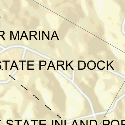 US Army Corps of Engineers Tennessee River Chart 32 - Tennessee & Mississippi State Line; Indian Creek digital map