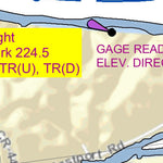 US Army Corps of Engineers Tennessee River Chart 33 - Miss & Ala State Line & Waterloo, AL digital map