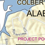 US Army Corps of Engineers Tennessee River Chart 33 - Miss & Ala State Line & Waterloo, AL digital map