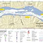 US Army Corps of Engineers Tennessee River Chart 34 - Brush Creek Island Light digital map