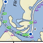 US Army Corps of Engineers Tennessee River Chart 46 - Wheeler National Wildlife Refuge digital map