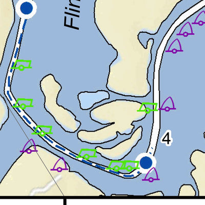 US Army Corps of Engineers Tennessee River Chart 46 - Wheeler National Wildlife Refuge digital map