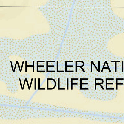 US Army Corps of Engineers Tennessee River Chart 47 - Wheeler National Wildlife Refuge digital map