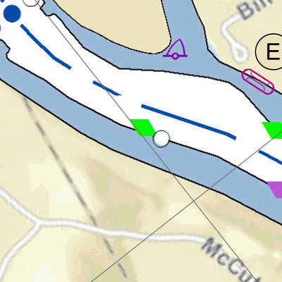 US Army Corps of Engineers Tennessee River Chart 49 - Hobbs Island digital map