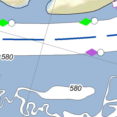 US Army Corps of Engineers Tennessee River Chart 56 - North Sauty Creek digital map