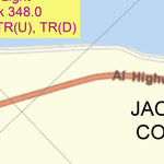 US Army Corps of Engineers Tennessee River Chart 57 - B.B. Comer Hwy Bridge digital map