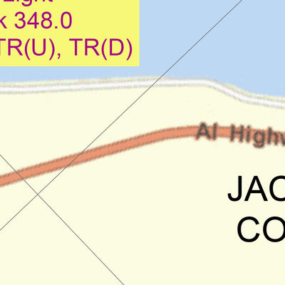 US Army Corps of Engineers Tennessee River Chart 57 - B.B. Comer Hwy Bridge digital map
